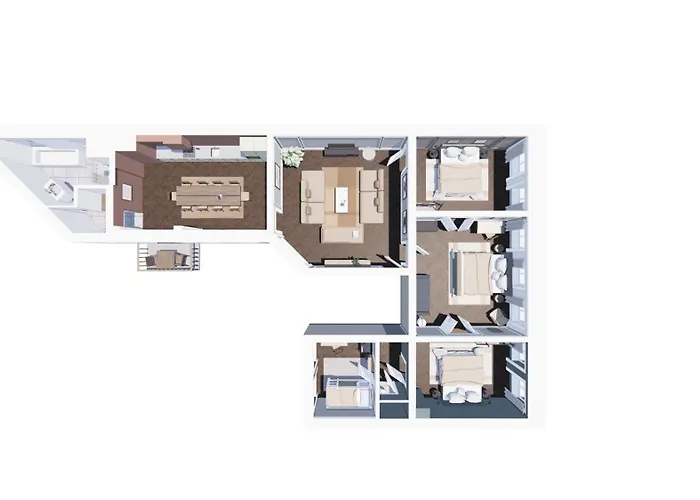 Stylish 4 Bedroom In Cph Апартаменты Копенгаген